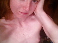 Flat chested ginger MILF