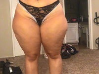 Huge ass on BBW amateur blonde wife