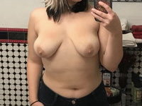 Sexy busty teen slut shows her curves