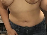 Sexy busty teen slut shows her curves
