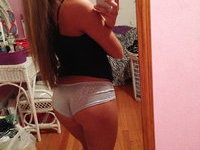 Fit and sexy teen GF selfies
