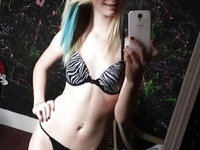 Skinny emo teen slut with braces