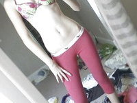 Skinny teen GF Amanda selfies