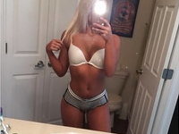 Blonde teen girl snapchat nude selfies