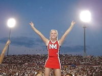 Sexy blonde cheerleader teen GF from New Mexico
