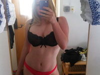Swedish slim teen babe with huge tits