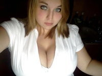 Blonde amateur girl with huge tits
