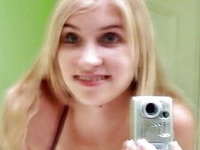 Teenage amateur blonde GF hot selfies