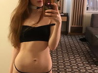 Dirty redhead slut teen perfect little tits n ass & red cunt