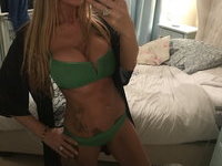 Sexy busty amateur MILF loves lingerie and sun beaches