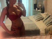 Sexy busty amateur MILF loves lingerie and sun beaches