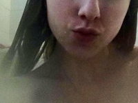 Sexy skinny college teen GF shows tiny tits