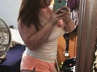 Big ass and tits on redhead teen slut