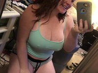 Big ass and tits on redhead teen slut
