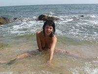 Sexw with amateur wife Danica at beach