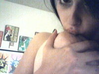 Pierced amateur busty webcam slut