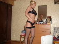 Russian amateur blonde wife