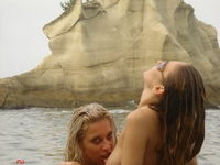 Amateur girls naked at seaside