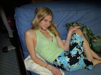 Young amateur blonde GF Nora