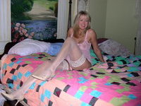 Mature blond mom looks very sexy