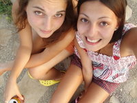 Croatian beauty teen GF with friend