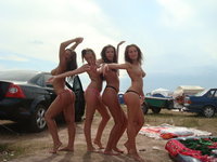 Russian amateur babe with friends