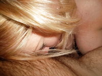 Busty amateur blonde MILF sexlife pics
