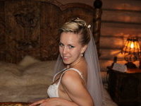 Sweet amateur blonde bride private pics