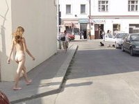 Amateur blonde GF Alzbeta first nude walk
