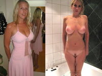 Milfs nude and dressed mix
