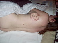My wife Cindy posing nude for me