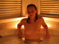 Young amateur blonde GF at bath