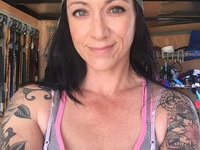 Tattoed amateur brunette wife sexlife