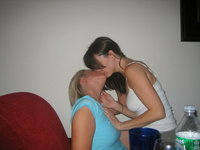 Her first lesbian kiss