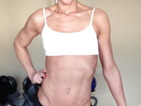 Fitness amateur blond wife