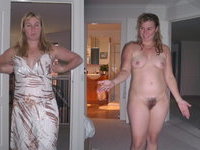 Dressed and undressed wives and girlfriends mix