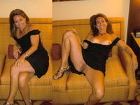 Slutty amateur wives dressed undressed mix