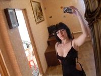 Brunette amateur wife shows off her tits and pussy