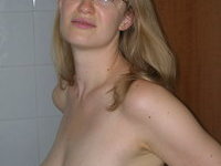 Nerdy amateur blonde wife