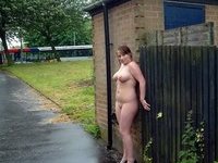 Chubby amateur wife naked outdoors