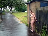 Chubby amateur wife naked outdoors