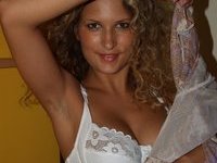 Curly amateur GF Adalene some more pics