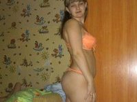 Russian amateur blonde wife