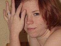Redhead amateur wife nude posing pics