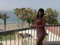 Brunette amateur wife at vacation