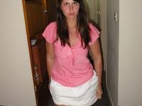 Brunette amateur wife at vacation