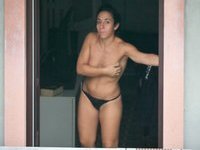 Annette topless voyeur pics