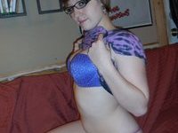 Nerdy amateur wife homemade pics