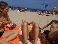 Voyeur pics of sunbathing topless GFs