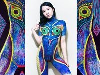 Asian girl body art collection